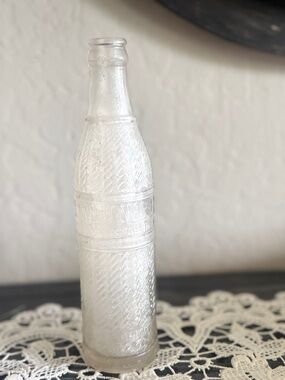 Vintage Frosted Nehi Soda Bottle, Opalescent Glass Bottle